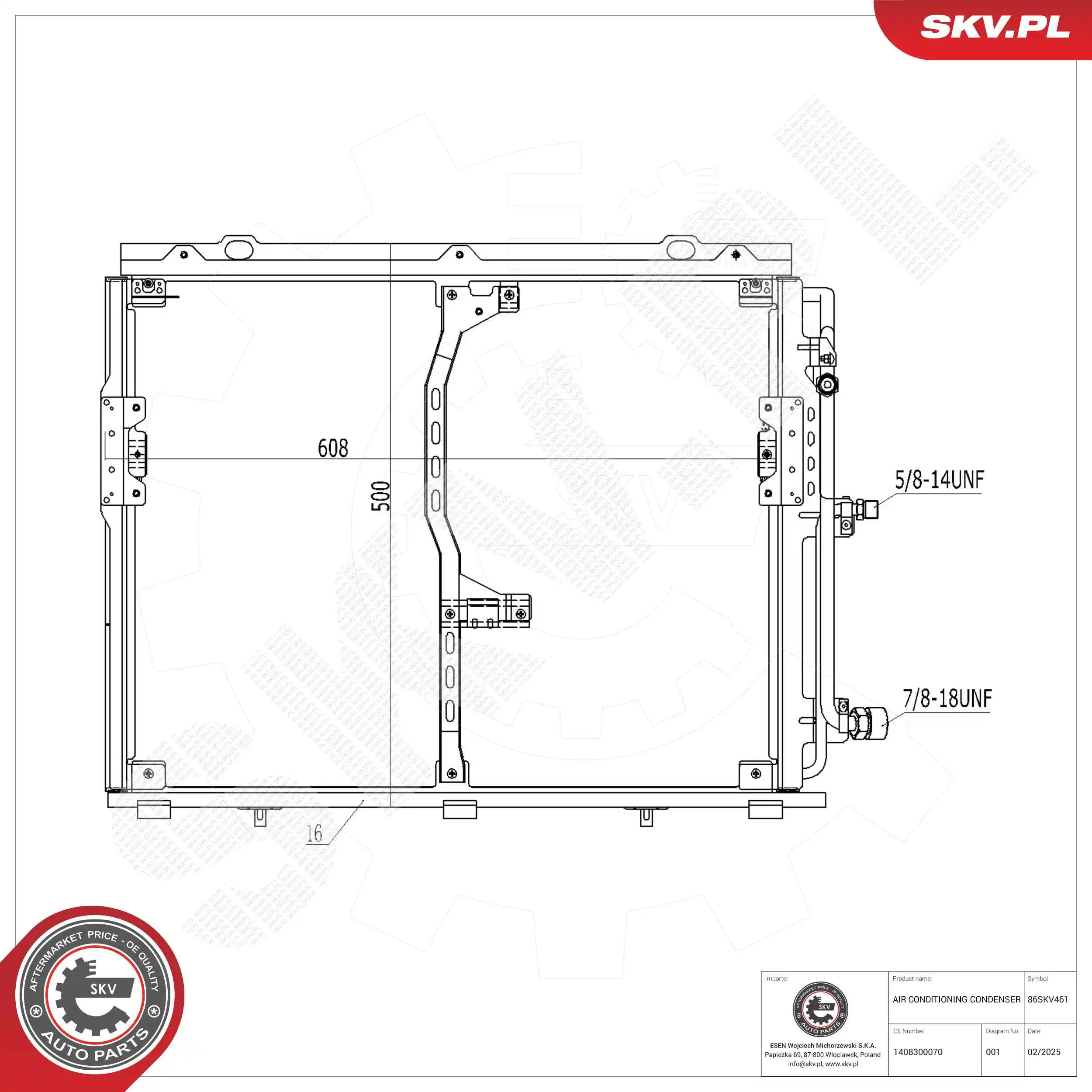 Condenser, air conditioning